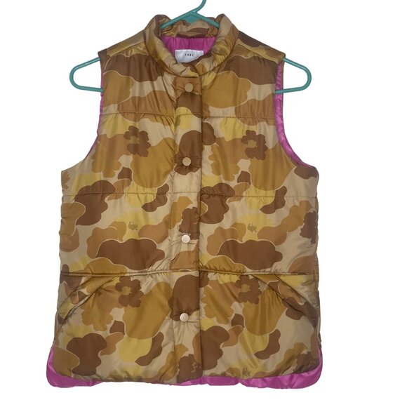 Free Assembly Womens XS Puffer Vest Camouflage & Pink Lightweight - Picture 1 of 9